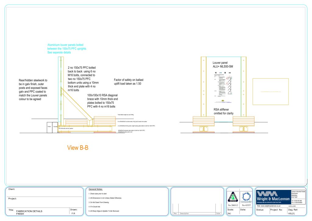 Concrete lighting base diagram